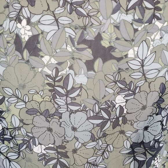 Lularoe monroe grays and green floral black fringe - Picture 3 of 6